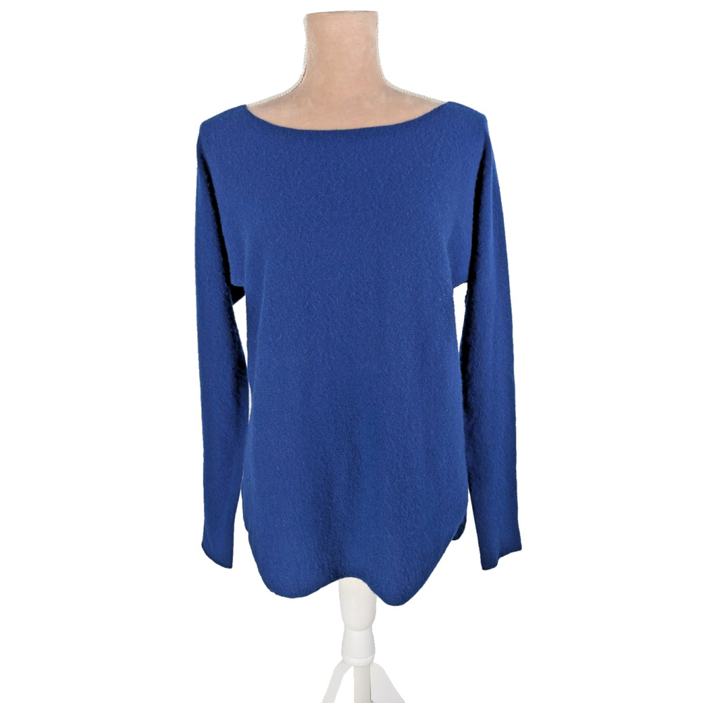 Vince Wool Cashmere Tunic Sweater Royal Blue Sz XS Classic Preppy Quiet Luxury